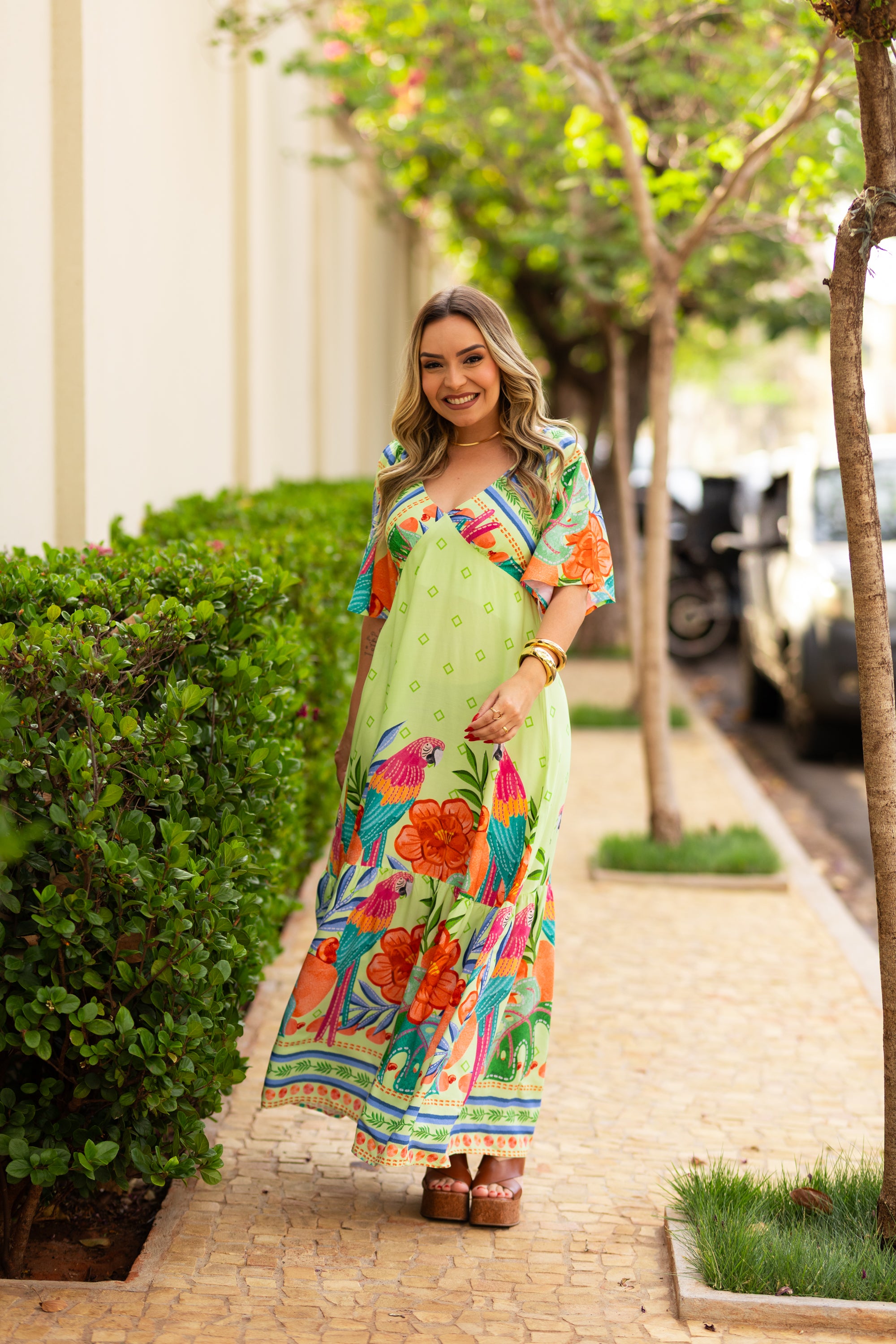 Vestido Harmonia Floral Longo