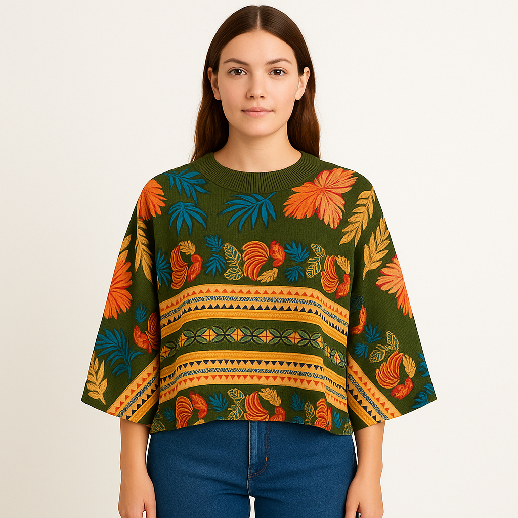 Blusa Estampada Tropical