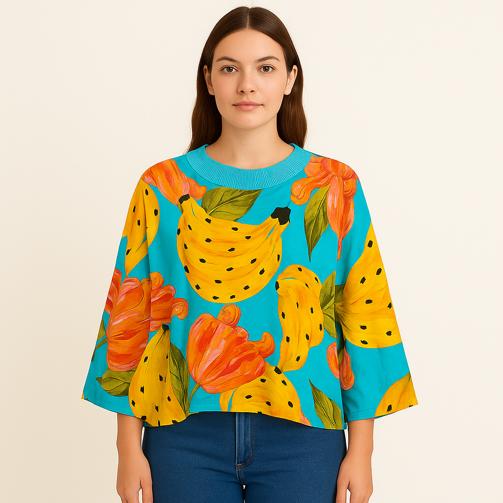 Blusa Estampada Tropical