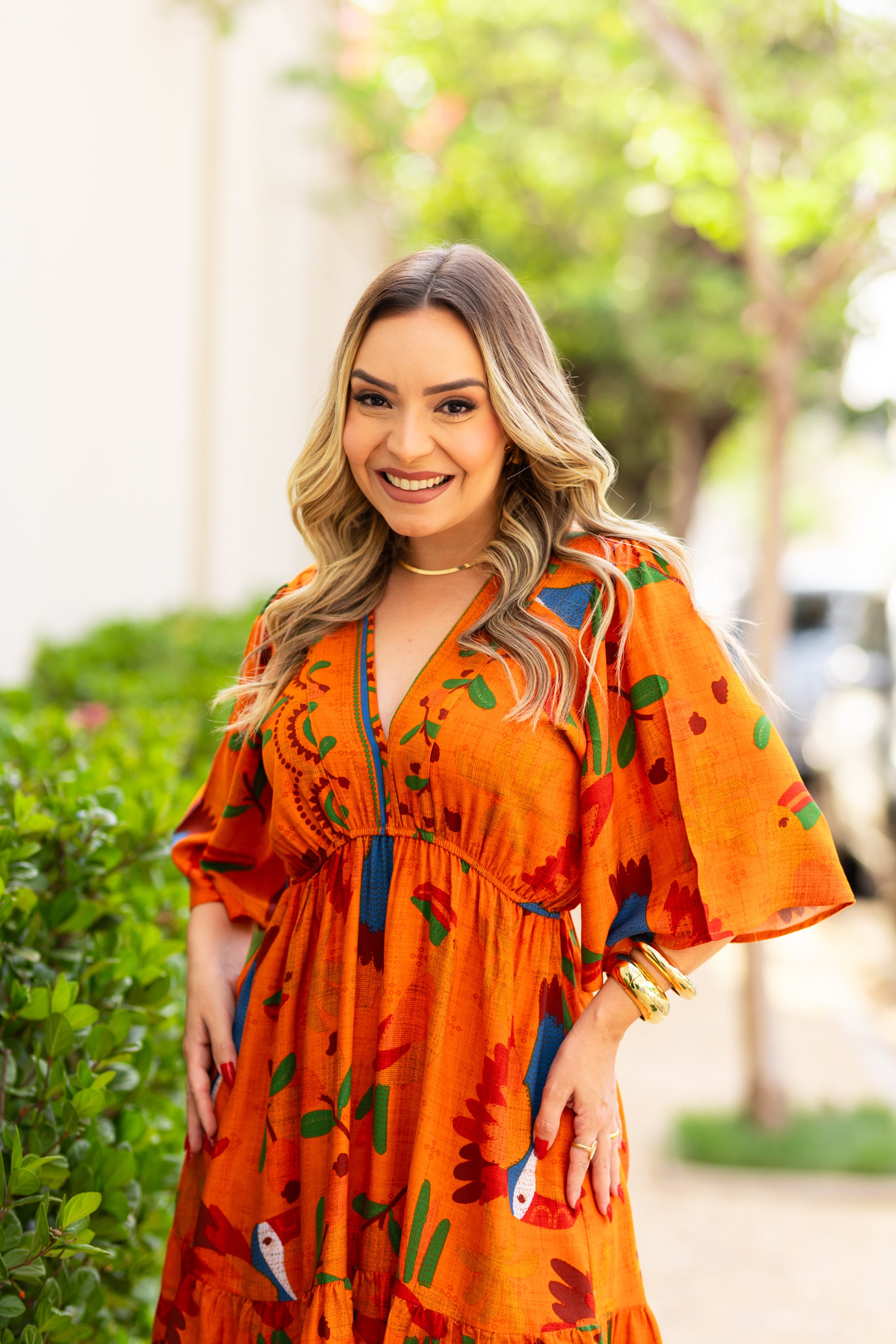 Vestido Aurora Tropical