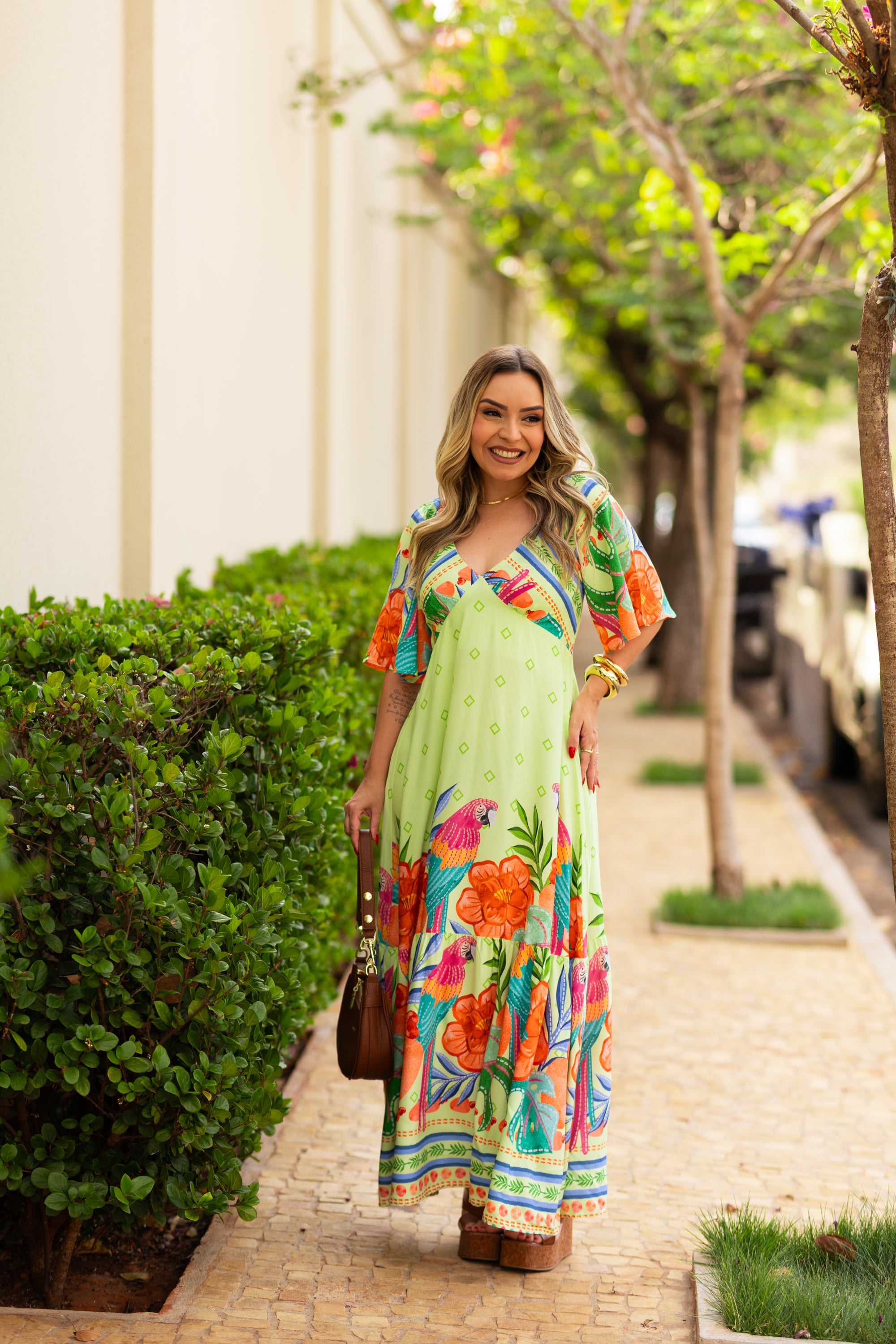 Vestido Harmonia Floral Longo