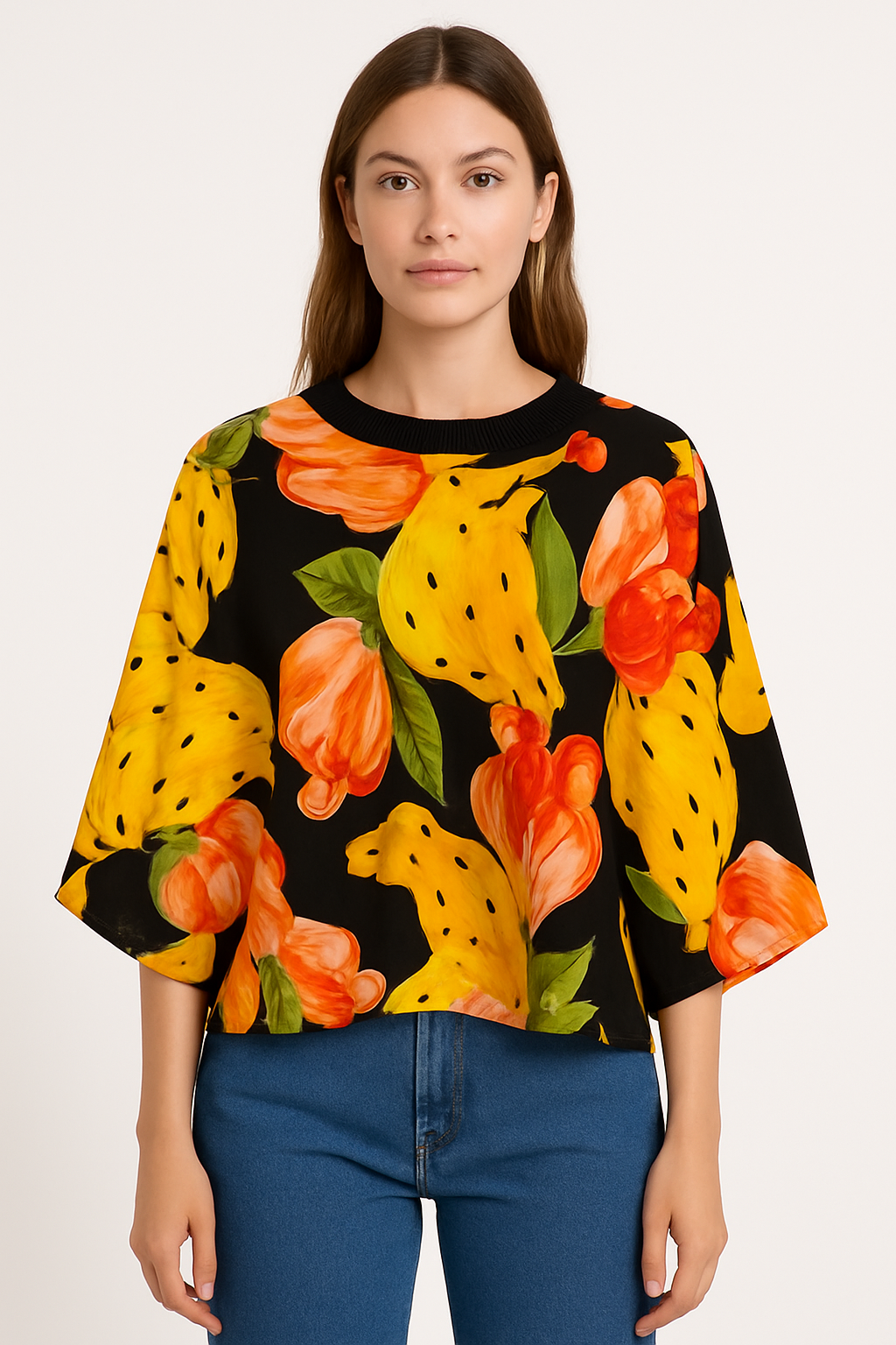 Blusa Estampada Tropical